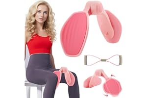 KRYSLANIX Thigh Trainer Thigh Exerciser with Figure 8 Exercise Bands for Arm Leg ,Hip Trainer Kegel Exerciser,Pelvic Floor Muscle Trainer,for Trimmer Inner Thigh,Thigh Toner Workout