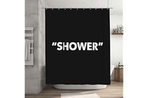 Ohocut Shower Curtain, Minimalist Bathroom Shower Curtains Aesthetic, 120 GSM Heavy Duty Polyester Shower Curtain