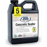 Rain Guard Concrete Sealer Concentrate | Makes 1 Gallon | Natural Finish | Deep Penetrating Protection Against Water and Salt Damage for All Concrete Surfaces | Silane/Siloxane Waterproofer