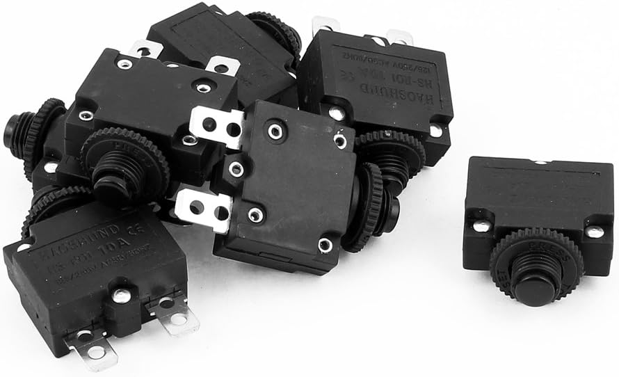 sourcingmap® AC125V/250V 10A HS-R01 Overload Protection Circuit Breaker ...