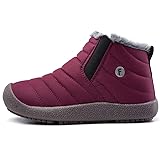 VAMV Kids Snow Boots Boys Girls Fur Lined Non Slip