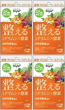 Amazon 4個セット ユーグレナ 整える ミドリムシ 酵素 90粒 ユーグレナ ドラッグストア