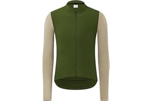 RISESBIK Long Sleeve Cycling Jersey Men's Winter Cycling Clothing Thermal Fleece Cycling Jacket Windproof Lightweight