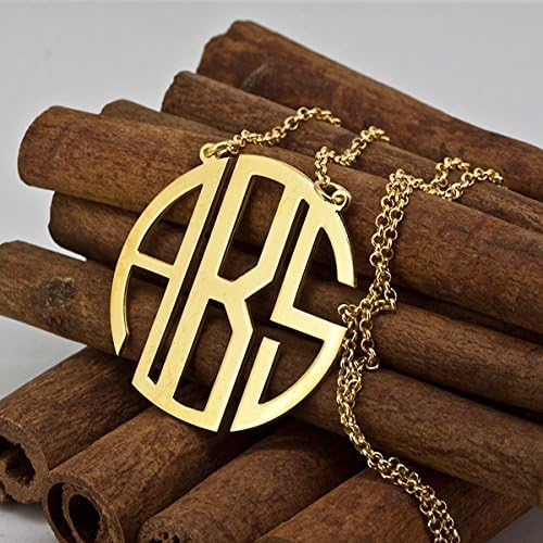 Circle monogram necklace, Rose, Gold, plated or silver plated, stack disc necklace,Solid 925 silver jewelry,Customized necklace,Names jewelry, Gift for Mom