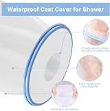 Apasiri Cast Bag Leg Waterproof Protector for Easy Showering view 3