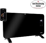 Princess Smart Connected Electric Heater Glass Panel 1500W Black App Voice view 2