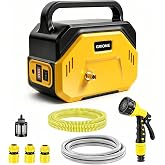 Water Transfer Pump Compatible with Dewalt 20V Battery 2Ah-8Ah,NO Battery | Cordless Self-Priming Pump With 29.5Ft outlet pipe, 75FT Max Lift, Portable for Pool Draining, RV, Garden Watering