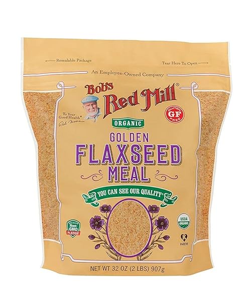 Bob's Red Mill Organic Flaxseed Meal, 32oz (Pack of 1) - Non GMO, Vegan, Paleo Friendly, Keto Friendly, Kosher