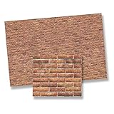 World Model Dollhouse Miniature 1:24 Scale Modern Brick Wall Sheet