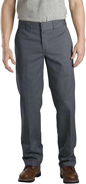 dickies men's straight work slim trousers