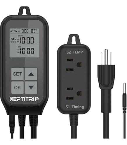Exo Terra Thermostat with Day and Night Timer for Reptile