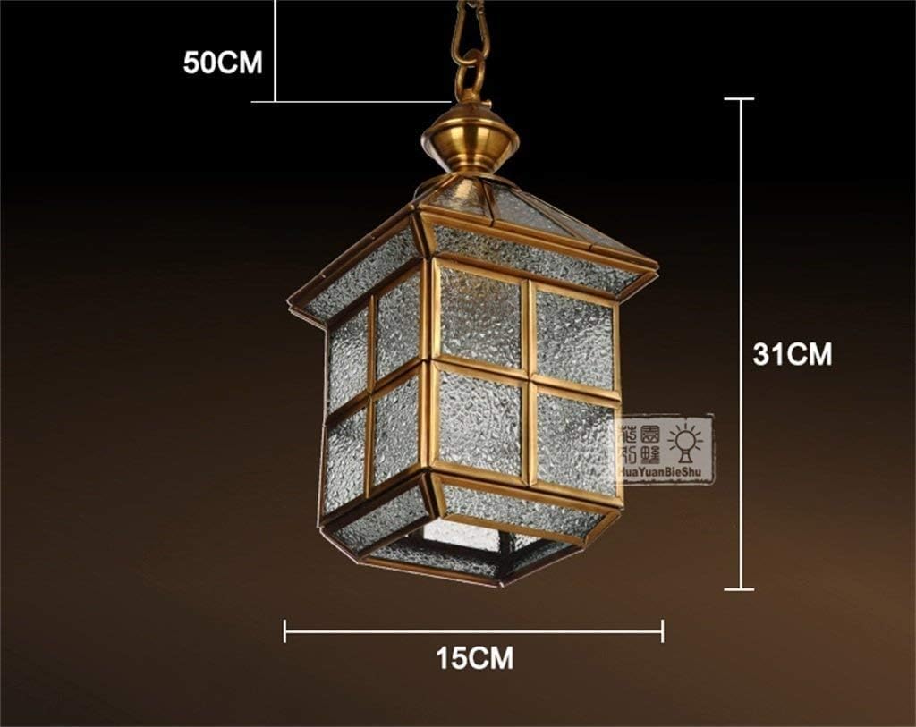 Lámpara de techo Candelabro pequeño del Reino Unido Lámpara de cobre