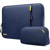 tomtoc 360 Protective Laptop Sleeve Set for 15-inch MacBook Air M4/A3241 2025, M3/A3114 M2/A2941, 15-inch MacBook Pro A1990 A1707, Dell XPS 15 Plus, Water-Resistant Laptop Case with Accessory Pouch