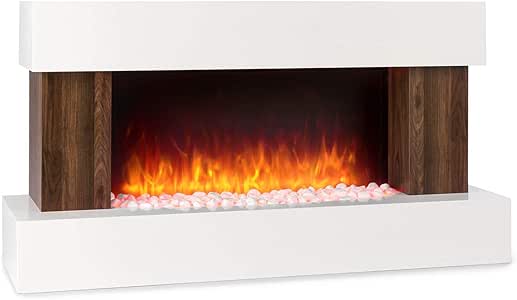 KLARSTEIN Albertville - Chimenea eléctrica con Efecto llameante