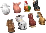 Fisher-Price Little People Farm Animal Friends 8-Piece Toddler Figure Set Ages view 2