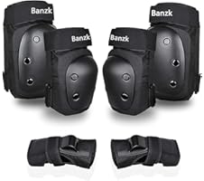 Adult Knee Pads, Elbow Pads & Wrist Guards Set