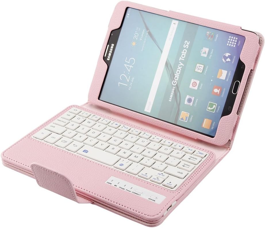 SCIMIN Samsung Galaxy Tab S2 8.0 Folio Case, Galaxy Tab S2 8.0 Keyboard Case, Leather Protective Smart Case with Removable Bluetooth Keyboard for Samsung Galaxy Tab S2 8.0 [T710/T715/T719N]