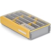 Plano EDGE 3700 Premium Deep Tackle Utility Box, Clear and Yellow, Waterproof and Rust-Resistant Bait and Terminal Tackle Storage Organization Box