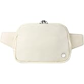 Anti Theft Fanny Pack 2L Belt Bag Crossbody Bag for Women Men Rfid Blocking Sling Waist Bags for Travel, Beige