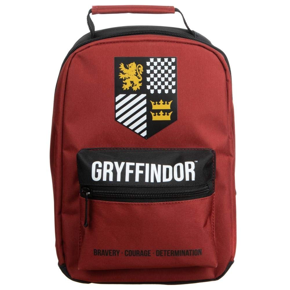 Bioworld Harry Potter Gryffindor Crest Insulated Lunch Bag Maroon