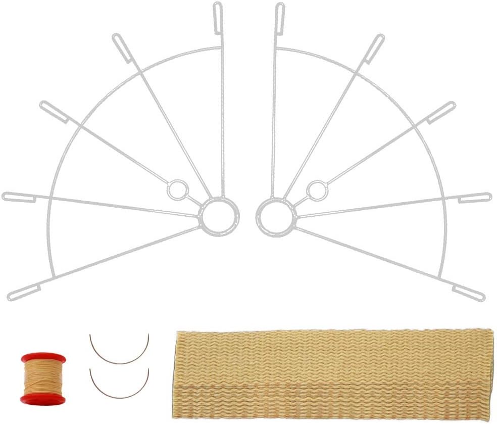 Home of Poi Pair of Large 5 Finger Fire Fans Kit with 2 inch Wicks