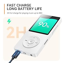 AGPTEK A02 MP3 Player with Bluetooth 5.3, 1.8 inch