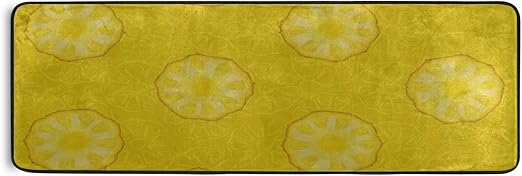 Patrón de alfombra Rebanadas de pino amarillo Alfombra de corredor Área
