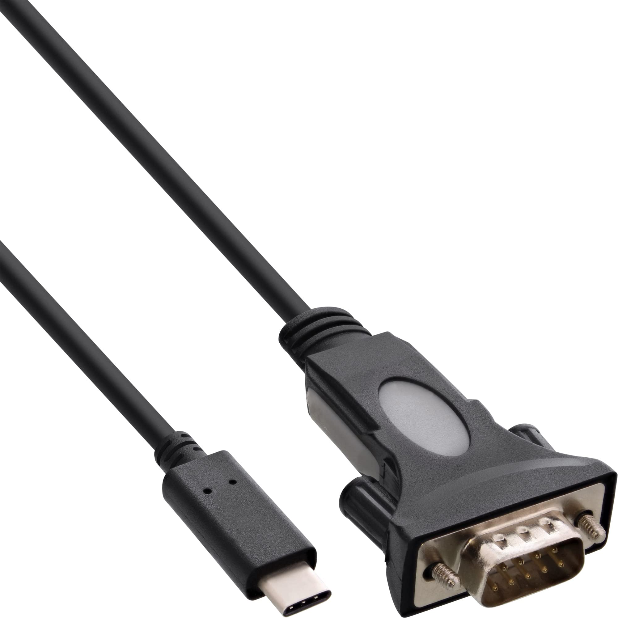 InLine 33308L 9 – 25-Pin Adaptor Adapter Cable Connector C USB to 9 Pin DB9 Male Serial 1,8 m
