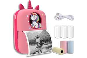 Darkant Stick Printer, Mini Thermal Printer, Portable Pocket Inkless Sticker for School Note, Photo, Bluetooth Sticker Printer Machine with Android & iOS Mobile