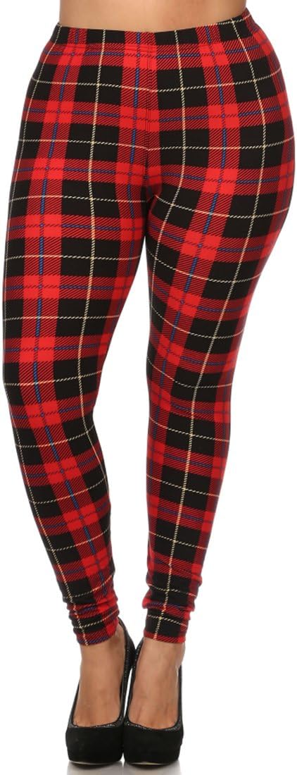 Women's High Waist Ultra Soft Plus Size Fashion Leggings 40+ Designs