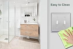 OKAWYC Double Toggle Light Switch Cover Belaire