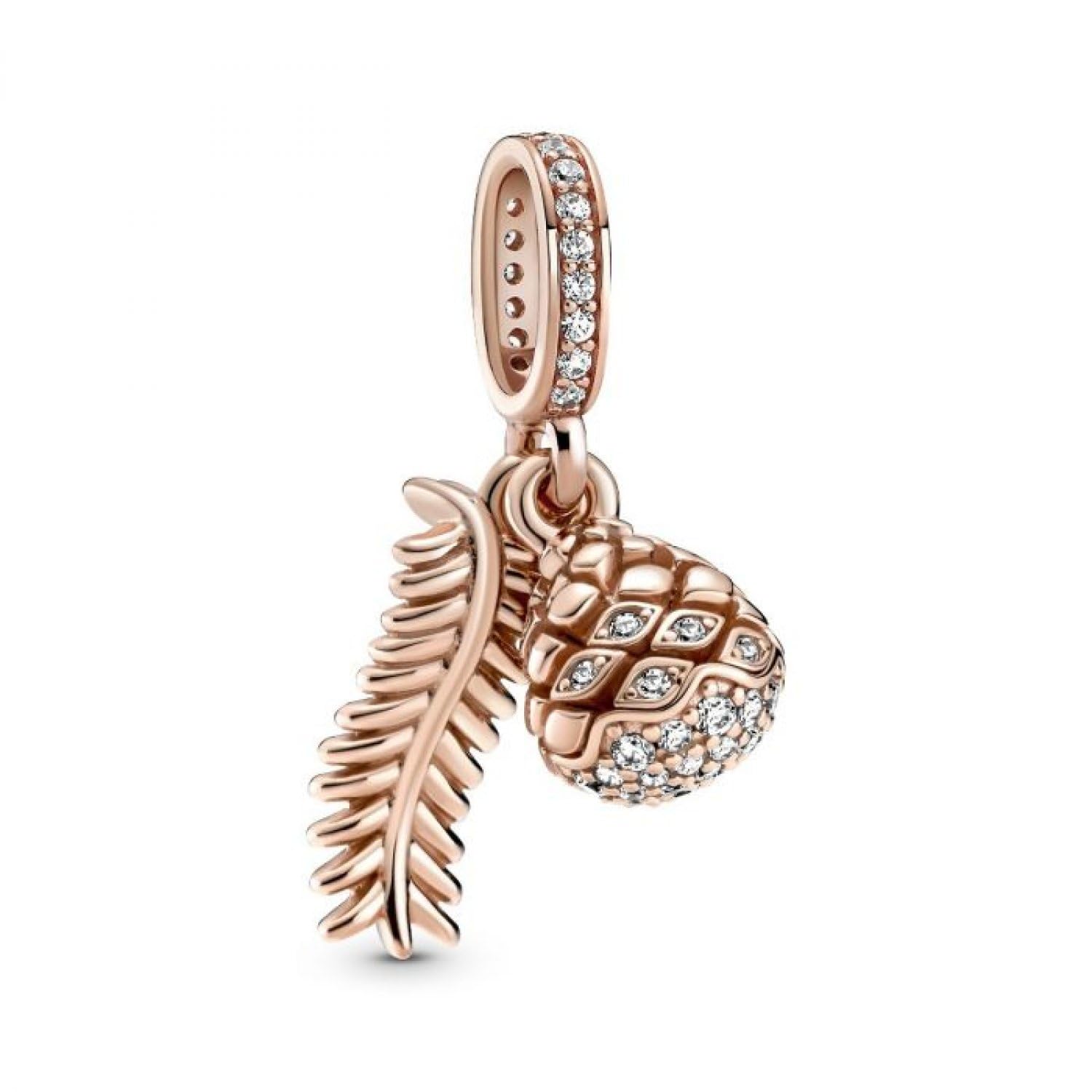 Pandora, Women’s Base Metal Cubic Zirconia Moments Bracelet, Rosé Gold, One Size - 789557C01