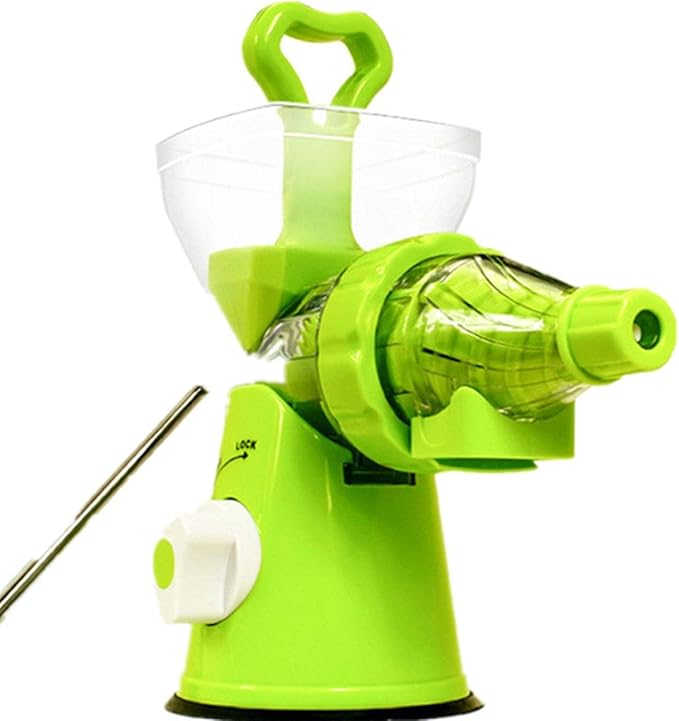 Multipurpose kitchen manual hand crank single screw juicer