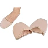 AT Surgical One Pair Fresco Breathable Gel Lined Foot Cover with Half Sleeve, Forefoot Toe Covers Cushion, Ballet Half Socks Sleeves, Relief Pain - Small