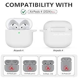 Ljusmicker for AirPods 4 Case Cover 2024 with