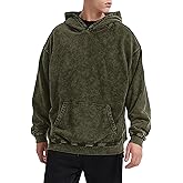 Bobeutou Oversized Hoodie Men Vintage Cotton Casual Hooded Sweatshirt Trendy Baggy Basic Hoodies Retro Pullover Streetwear