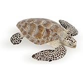 Papo Loggerhead Sea Turtle Figurine, Marine World Collection, Kids Ages 3+ | An endangered species worth protecting | hand-painted | a lovely piece to display among protected animals | gift for kids