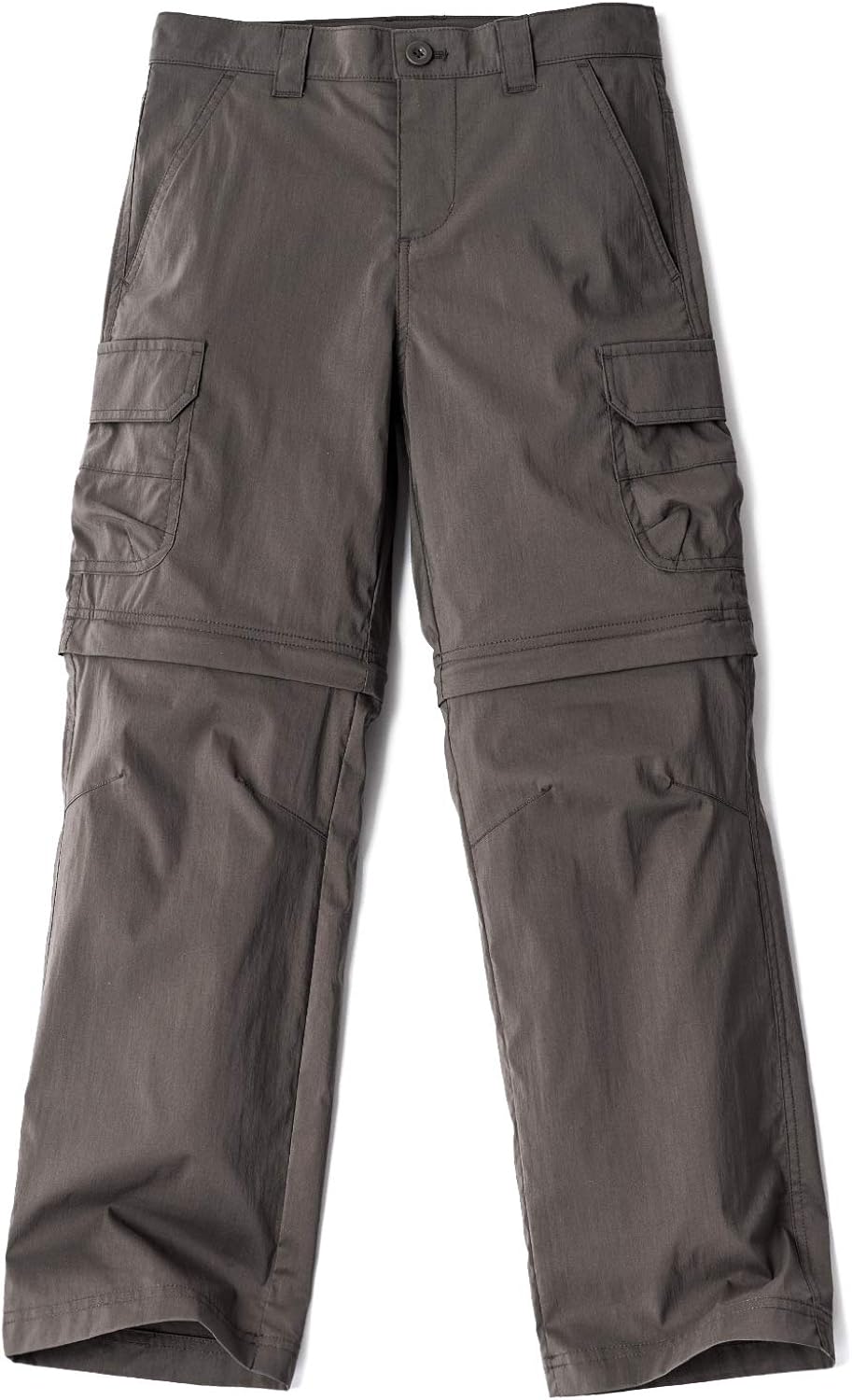 CQR Kids Youth Hiking Cargo Pants, UPF 50+ Quick Dry Convertible Zip Off Pants, Outdoor Camping Pants : Clothing