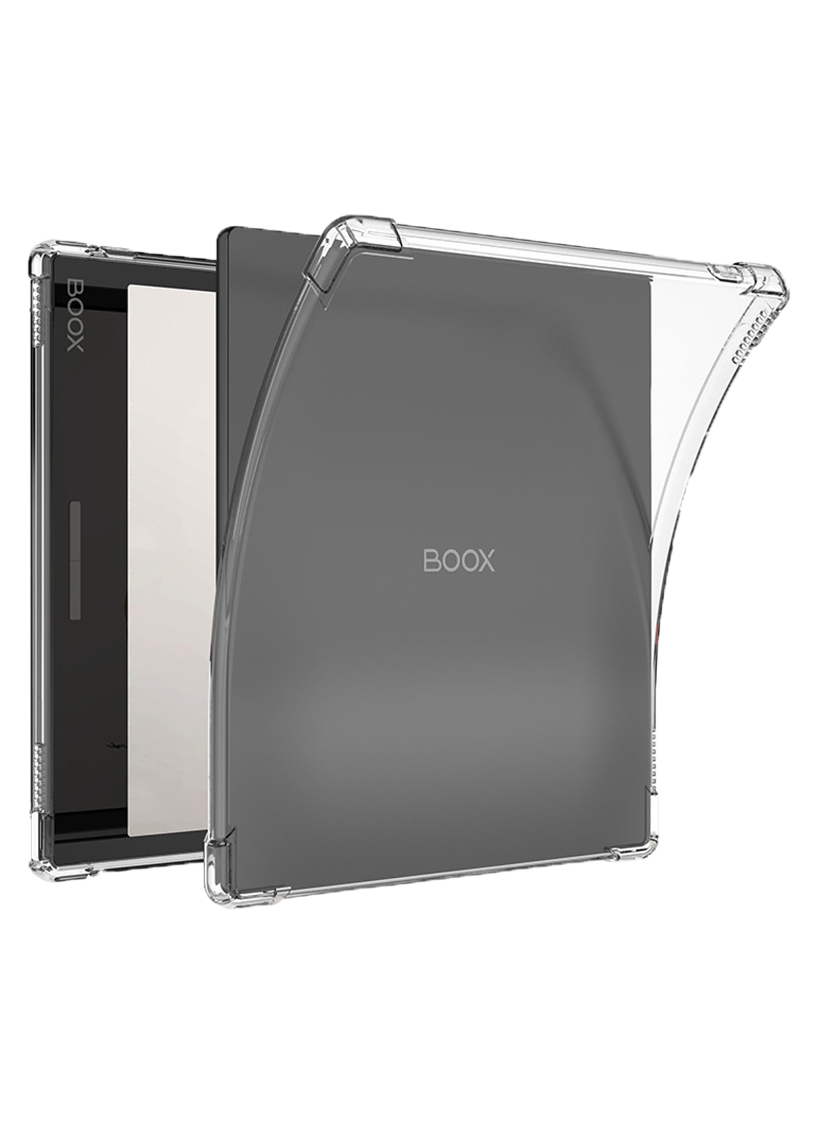 for Onyx Boox Go Color 7(1/2th Gen,2024/2025 Released)/Leaf2/Leaf3/Leaf3 C/Boox Page/Boox Galileo e-Reader Case,Thin Slim Lightweight Scratch Proof,Protection Silicone Rubber TPU Cover (Clear).