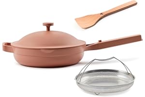 Our Place Always Pan 2.0-10.5-Inch Nonstick, Toxin-Free Ceramic Cookware | Versatile Frying Pan, Skillet, Saute Pan | Stainless Steel Handle | Oven Safe | Lightweight Aluminum Body | Spice