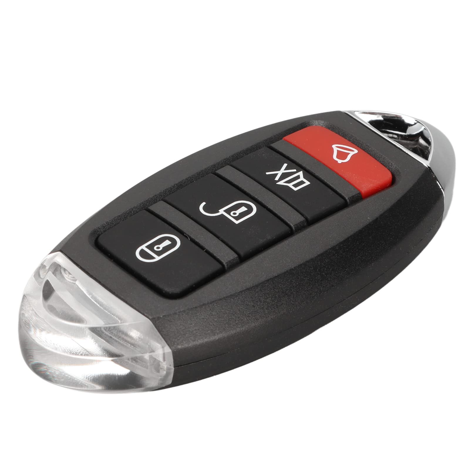 Cloning Wireless Alarm Remote Control Key Fob,Wireless Universal Metal Clone Rolling Code Smart Copy Remote Control for Electric Gate Garage Door