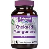 BlueBonnet Nutrition Albion Chelated Manganese, Amino Acid Chelate, Soy, Dairy &amp; Gluten-Free, Non-GMO, Kosher Certified, Vegan, 90 Count