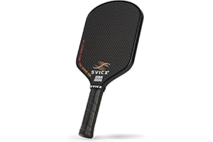SVICX Pickleball Paddle,3K Carbon Fiber Pickleball Paddles with High Control & Spin,High Performance Paddle,16MM T700 Carbon Fiber Pickleball Racket,2025 Pro Carbon Paddle Set,USAPA Approved