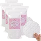 ICOTLE Extra Large Cotton Rounds, Diameter 3.14", 100% Pure Cotton Pads, Soft and Lint-Free, for Removing Makeup, Nail Polish, and Cleansing Face, 120 Count (Pack of 3)
