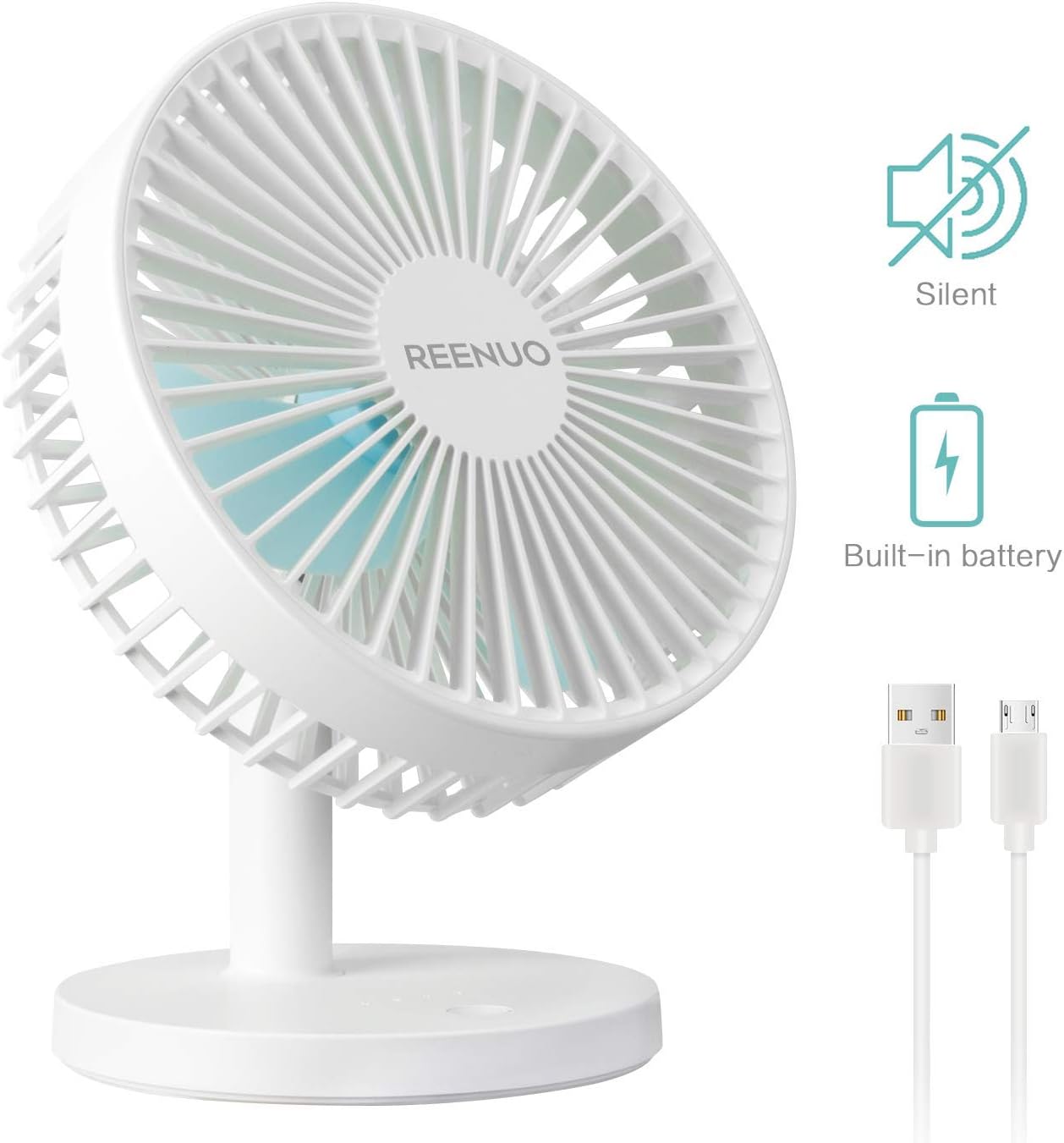 Home & Garden Holmes 4" Personal Fan Battery Operated or Rechargeable