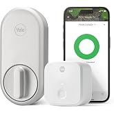 Yale Approach Smart Wi-Fi Deadbolt Retrofit Smart Lock, Unlimited Virtual Keys, App Remote Control, Keyless Entry - Silver
