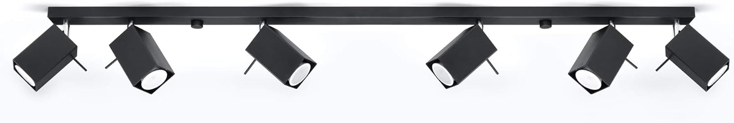 Sollux Lighting 8 x 120 x 15 Steel LED Light - Black - Image 3