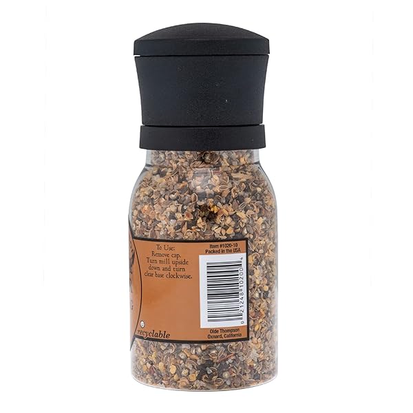 OLDE THOMPSON STEAK & BURGER SEASONING GRINDER, SAVORY BLEND FOR GRILLING, 6 OUNCE