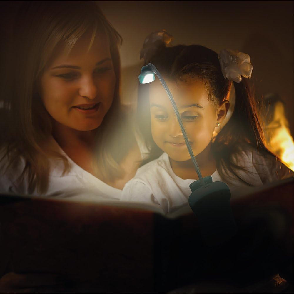 Vekkia/LuminoLite Rechargeable Book Light, Reading Lights for Reading in Bed. Up to 60 Hours Lighting. Perfect for Bookworms, Kids & Travel. (Turquoise) - - 