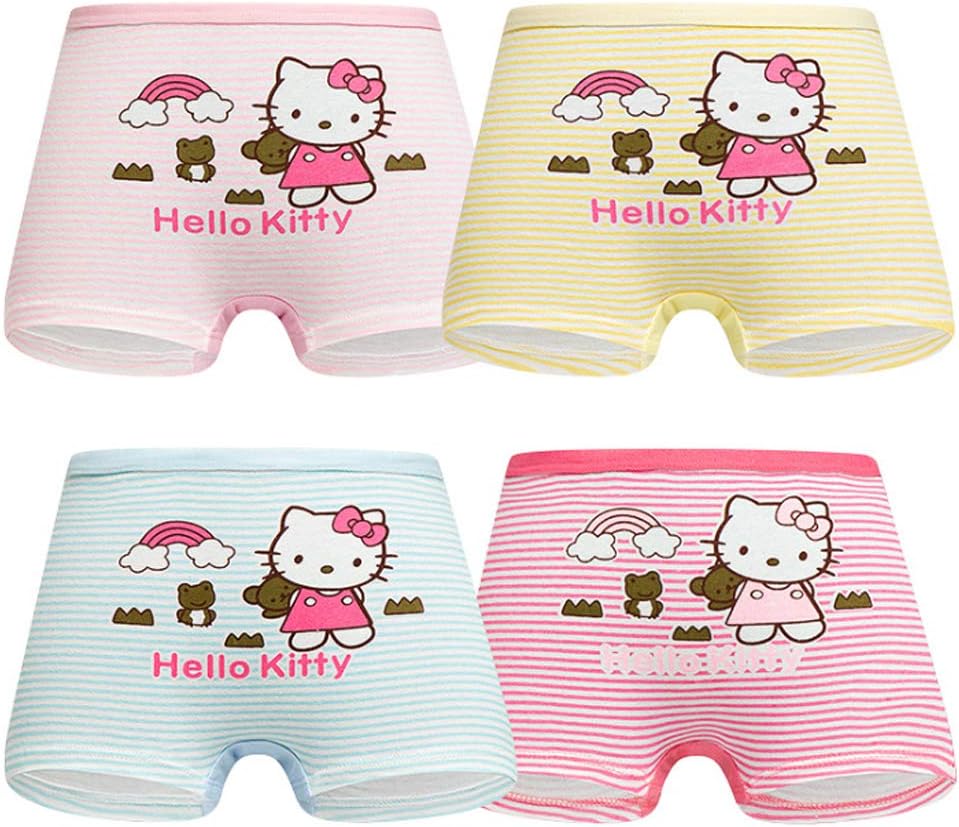 YUMILY 3-10 Years Old Girls Cute Character Briefs Panties Cotton Undies Underwear